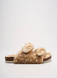 Chaussons/pantoufles bout rond bout rond blanc BUFFALO femme