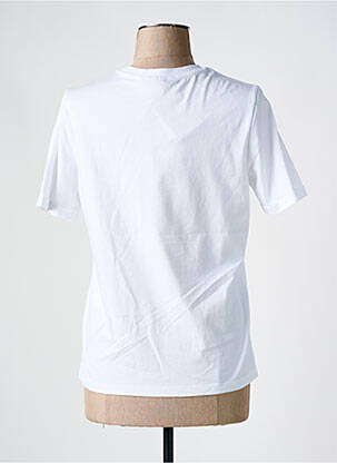 T-shirt col rond blanc PIECES femme