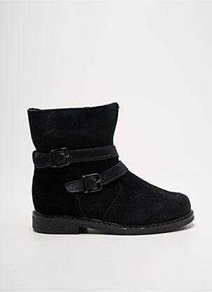 Bottines/boots fermeture zippée bout rond noir BOPY fille