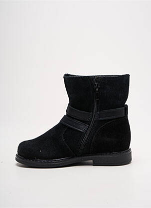 Bottines/boots fermeture zippée bout rond noir BOPY fille