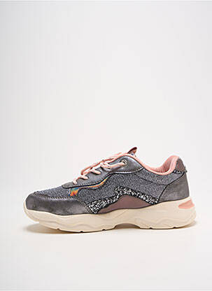 Baskets fermeture lacets bout rond gris MTNG fille