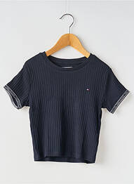 T-shirt col rond bleu TOMMY HILFIGER fille