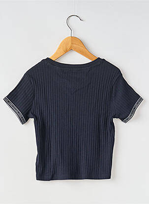 T-shirt col rond bleu TOMMY HILFIGER fille