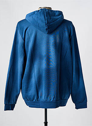 Sweat-shirt à capuche col rond bleu ADIDAS homme