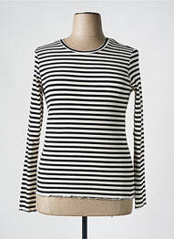 T-shirt col rond noir SELECTED femme