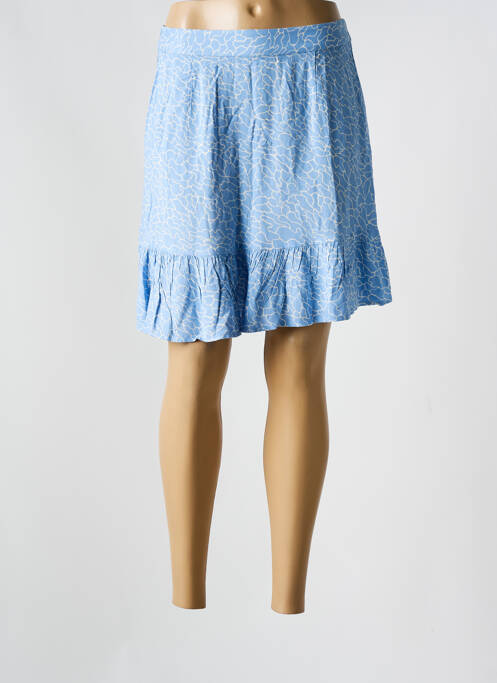 Jupe courte bleu PIECES pour femme