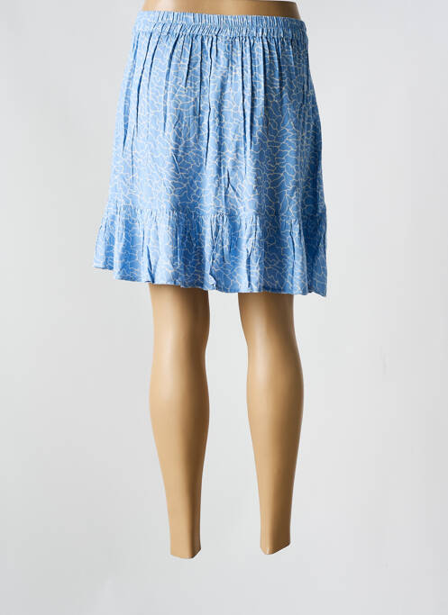 Jupe courte bleu PIECES pour femme