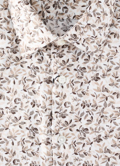 Chemise manches longues beige SELECTED pour homme