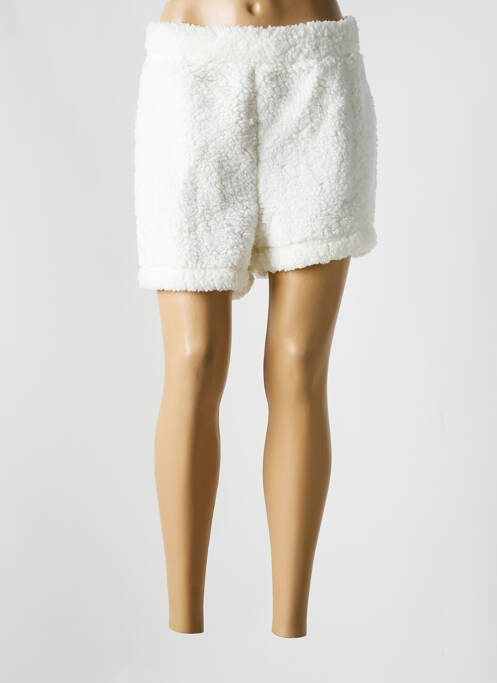 Short blanc PIECES pour femme