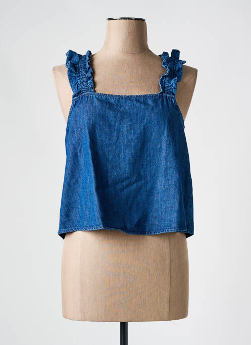 Débardeur bleu PIECES pour femme