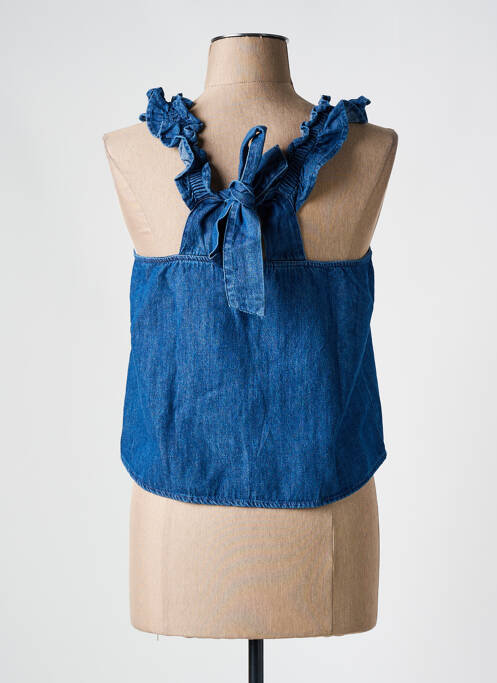 Débardeur bleu PIECES pour femme