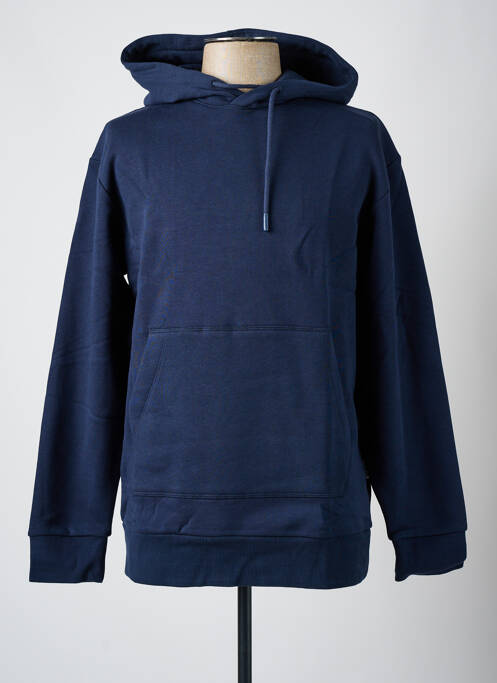 Sweat-shirt bleu SELECTED pour homme