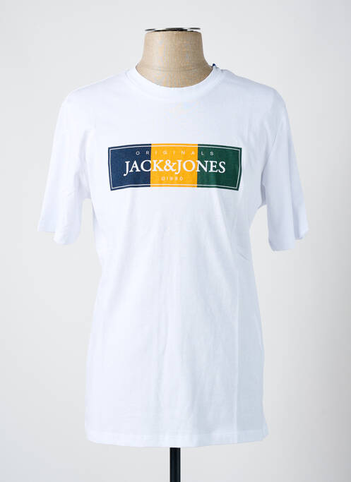 T-shirt blanc JACK & JONES pour homme
