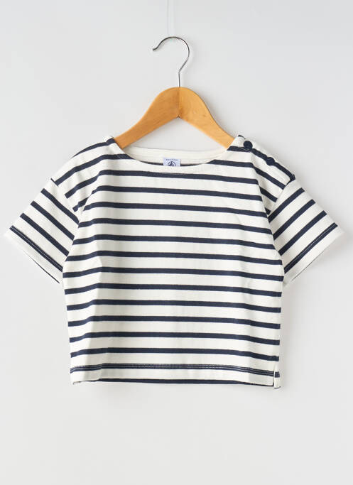 T-shirt blanc PETIT BATEAU pour fille