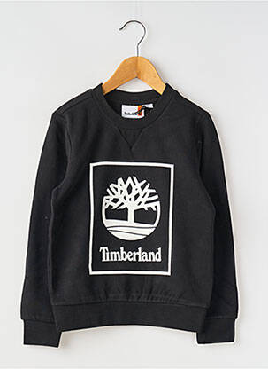 Sweat-shirt col rond noir TIMBERLAND garçon