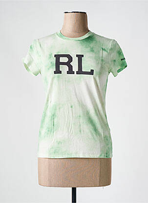 T-shirt col rond vert RALPH LAUREN femme