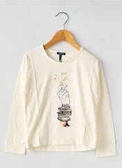 T-shirt blanc IKKS JUNIOR pour fille seconde vue