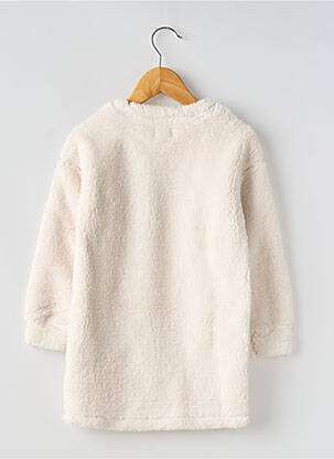 Robe courte col rond blanc IKKS JUNIOR fille