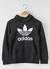 Sweat-shirt à capuche noir ADIDAS pour enfant seconde vue