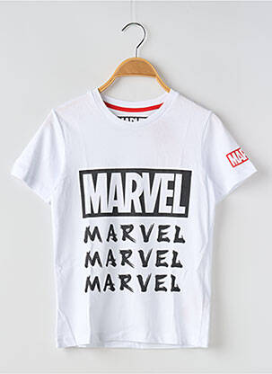 T-shirt col rond blanc JACK & JONES garçon
