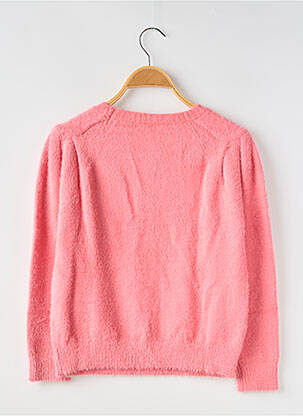 Pull col rond rose IKKS JUNIOR fille