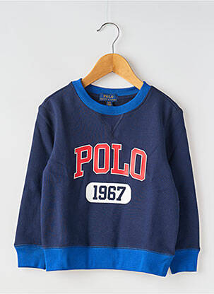 Sweat-shirt col rond bleu RALPH LAUREN garçon