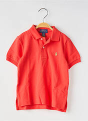 Polo rouge RALPH LAUREN pour garçon seconde vue