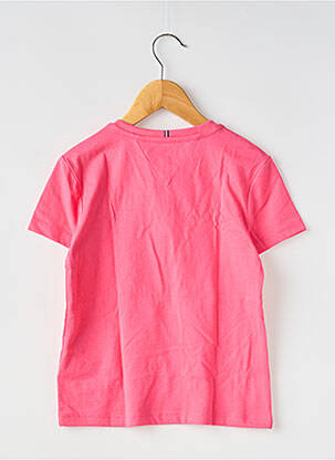T-shirt col rond bleu TOMMY HILFIGER fille