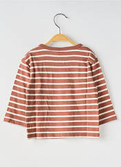 T-shirt marron PETIT BATEAU pour garçon seconde vue