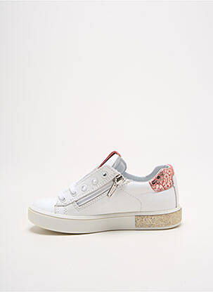 Baskets fermeture lacets bout rond blanc BOPY fille