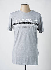 T-shirt gris JACK & JONES pour homme seconde vue