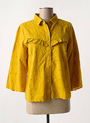 Chemisier jaune PIECES femme