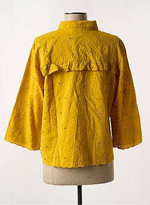 Chemisier jaune PIECES femme