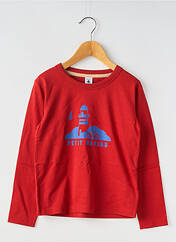 T-shirt orange PETIT BATEAU pour garçon seconde vue