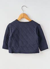 Gilet manches longues bleu PETIT BATEAU pour fille seconde vue