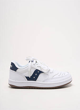 Baskets bout rond bout rond blanc SAUCONY enfant