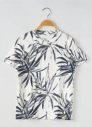 T-shirt col rond blanc JACK & JONES garcon