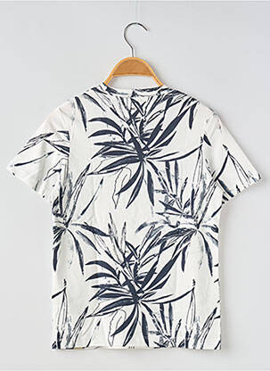 T-shirt col rond blanc JACK & JONES garcon