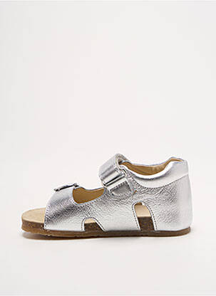 Sandales/nu pieds fermeture boucle(s) bout ouvert argent NATURINO fille