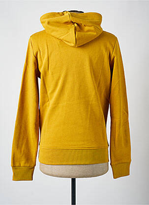 Sweat-shirt à capuche col rond jaune JACK & JONES homme