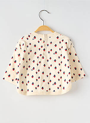 T-shirt col rond blanc PETIT BATEAU garçon