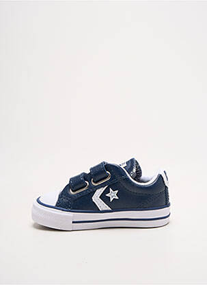 Baskets fermeture lacets bout rond bleu CONVERSE garçon