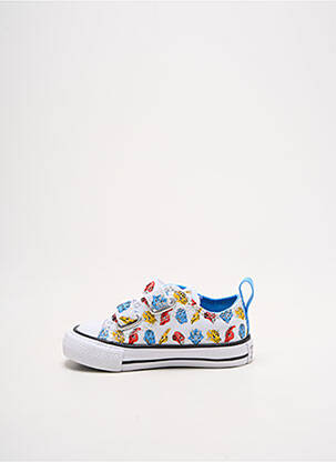 Baskets bout rond bout rond blanc CONVERSE enfant