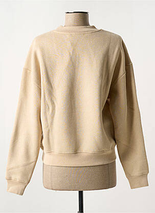Sweat-shirt col rond beige CALVIN KLEIN femme