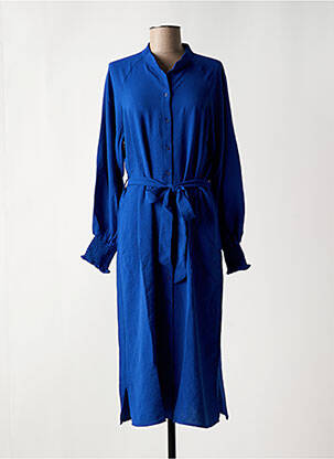 Robe courte col rond bleu VERO MODA femme