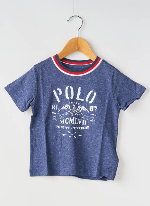 T-shirt bleu RALPH LAUREN pour garçon