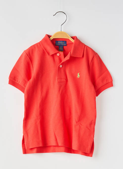 Polo rouge RALPH LAUREN pour garçon