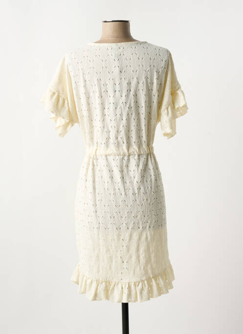 Robe courte beige PIECES pour femme