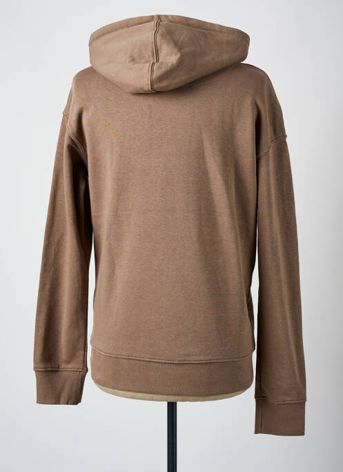 Sweat-shirt à capuche marron JACK & JONES pour homme