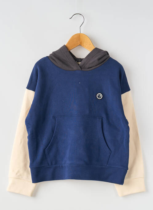Sweat-shirt à capuche bleu PETIT BATEAU pour garçon